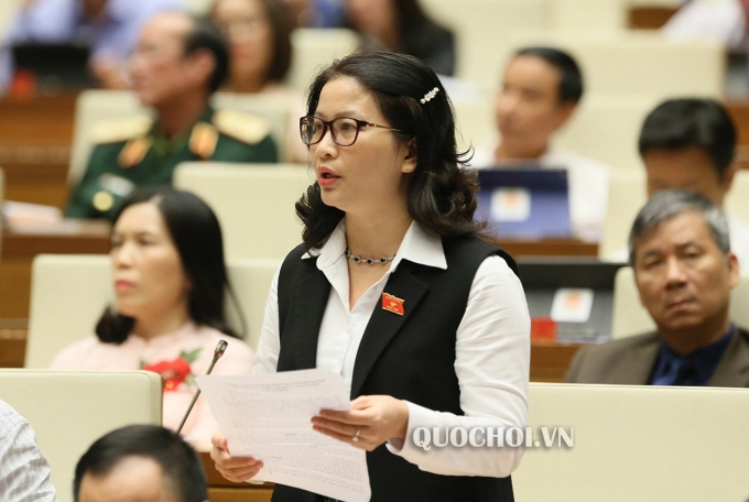 Đại biểu đoàn Hà Nội Nguyễn Thị Lan. Ảnh: Quochoi.vn.