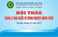 Hội thảo khoa học “Quản lý nhà nước về nông nghiệp, nông thôn”
