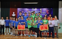 Bế mạc giải bóng chuyền hơi cán bộ, viên chức, người lao động năm 2023